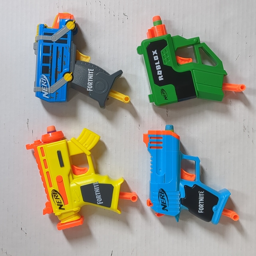 Set of 4 Nerf MicroShots Blasters